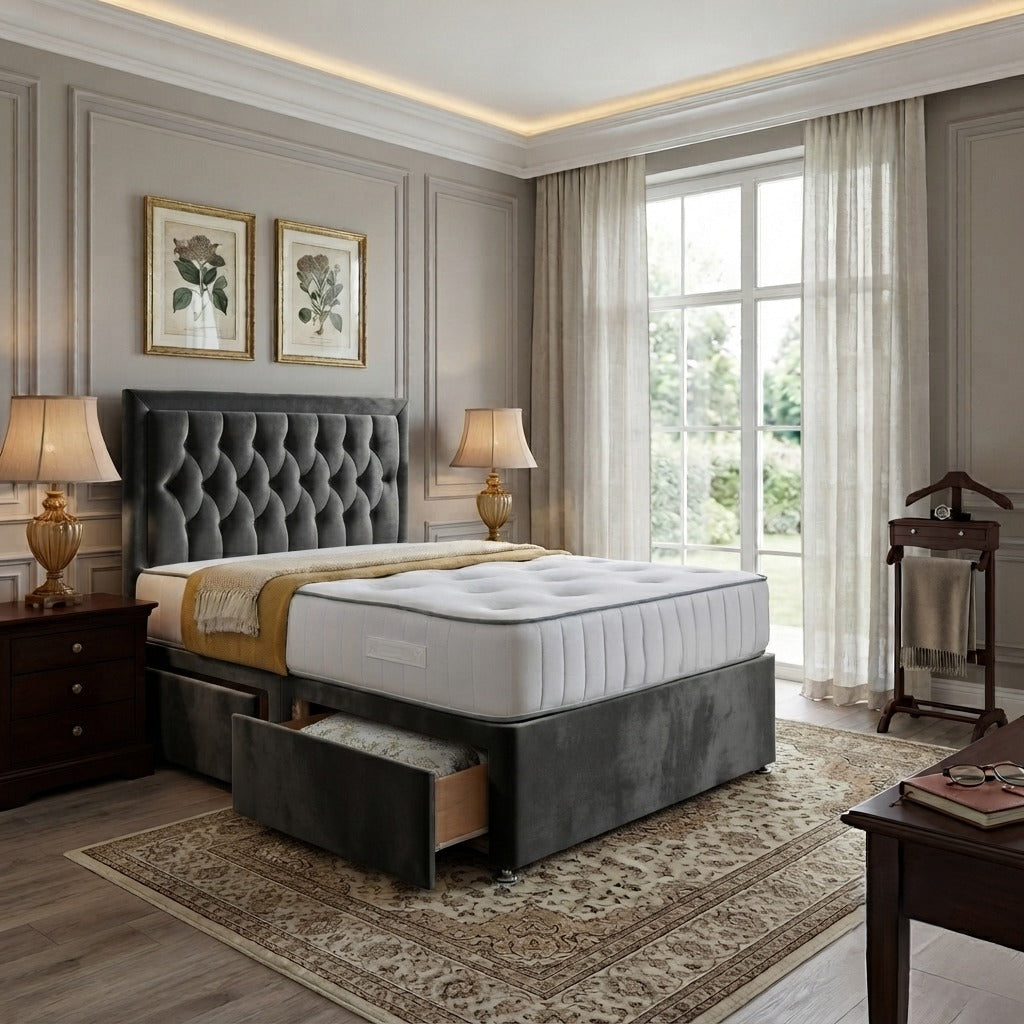 Brooklyn Divan Bed Frame – Single, Double, King & Super King - Image 1