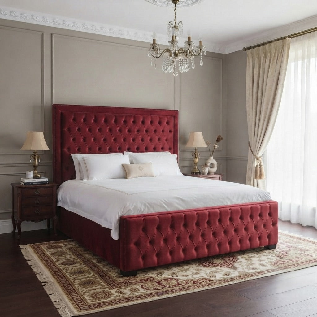Bumper Upholstered Bed Frame – Single, Double, King & Super King - Image 1
