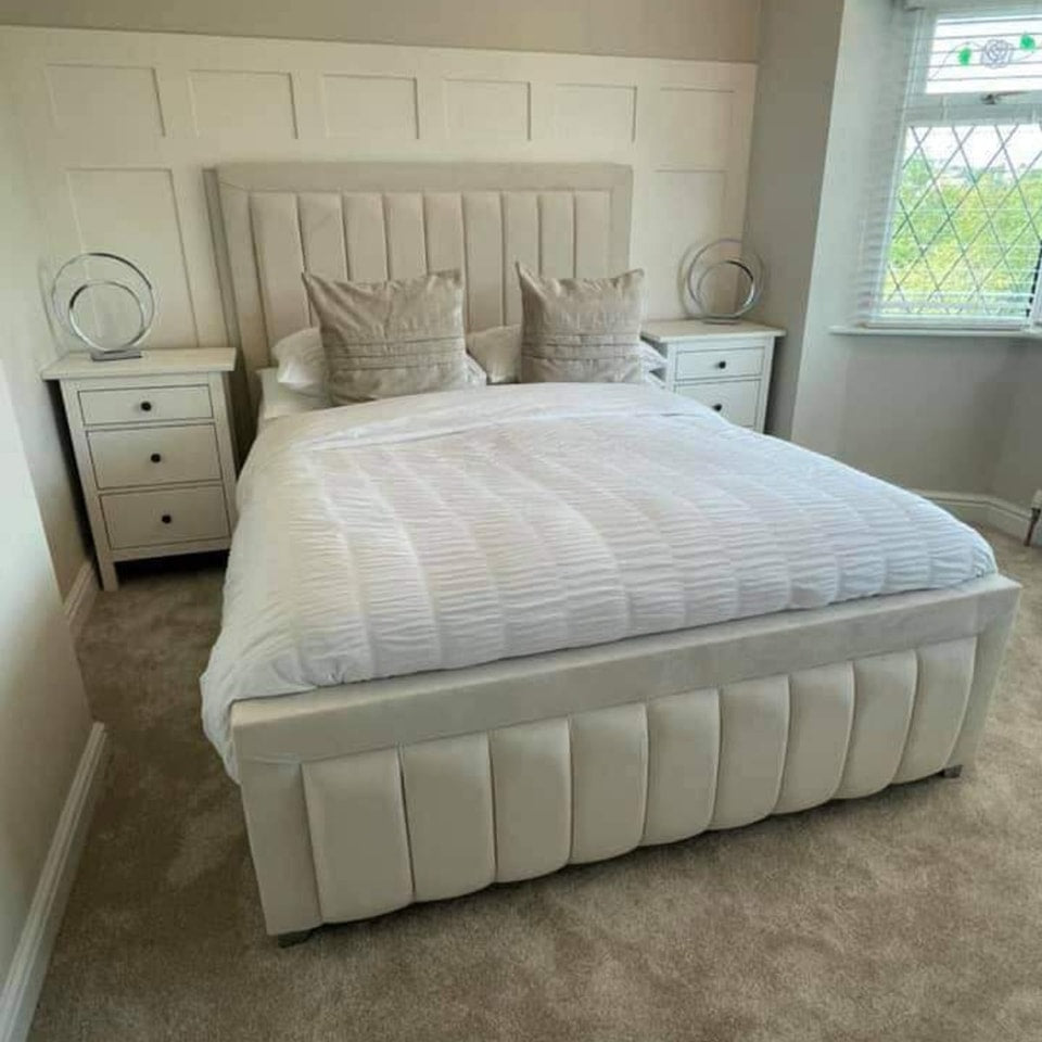 Mayfair Bumper Upholstered Bed Frame – Single, Double, King & Super King - Image 5