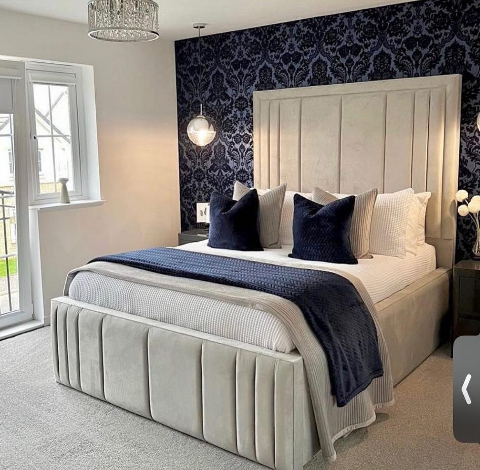 Luxury Vegas Upholstered Bed Frame – Single, Double, King & Super King - Image 4