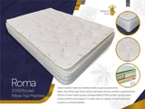 2000 Pocket Sprung pillow top Mattress