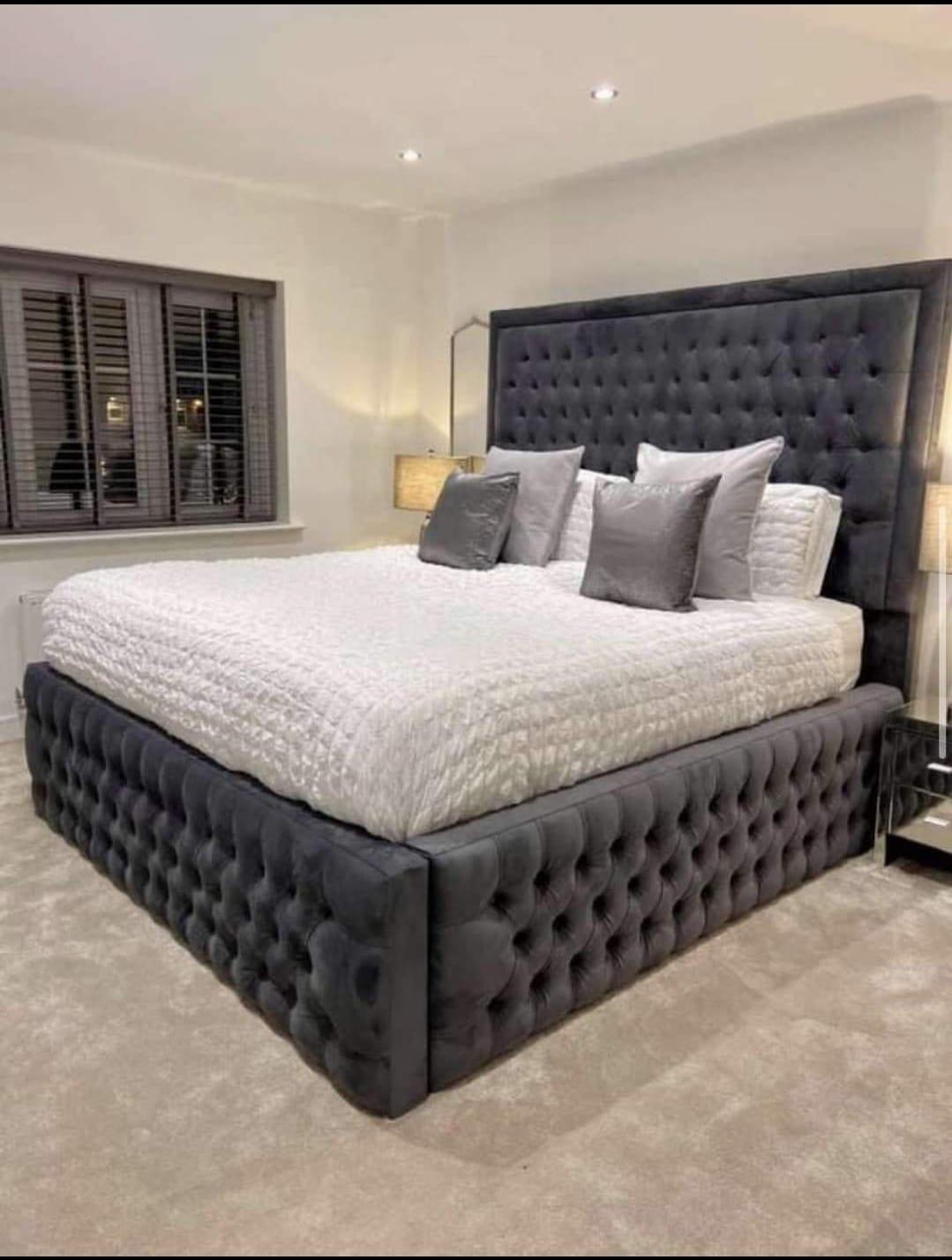 Luxury Upholstery Grand Bed Frame – Small Double, King & Super King - Image 3